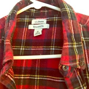 LL Bean Women’s Scotch Plaid Flannel, relaxed